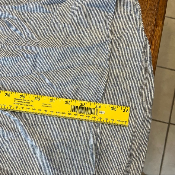 Cutter & Buck blue white striped button down short sleeve shirt size 4XL - Picture 7 of 8